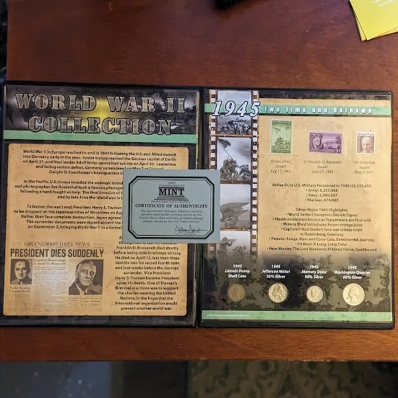United States Federal Mint | Other | Pdwwii Collection Coins And Stamps ...